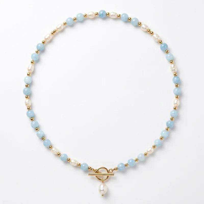 MEL - Bead Pearl Necklace